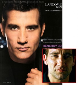 Clive Owen on photoshop disasters