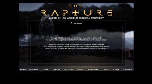 rapturemovie Screen shot of movie website