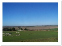 Old Sarum - looking down at the cathedral ruins